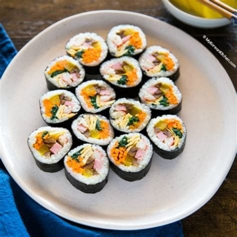 Easy Kimbap (Korean Sushi Roll) - My Korean Kitchen