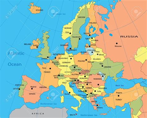 Europe Political Map World Map With Countries - kulturaupice