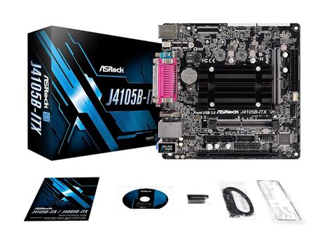 ASRock J4105B-ITX Intel Celeron Quad-Core Processor J4105 (up to 2.5 GHz) Mini ITX Motherboard ...