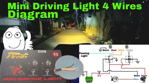 Mini Driving light diagram 4 wires 2 relay quick and easy | ONSIMAZING - YouTube