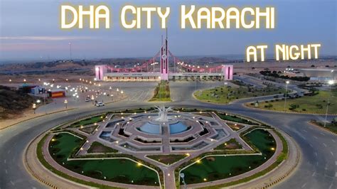 Exclusive Video Of DHA City Karachi at Night. - YouTube