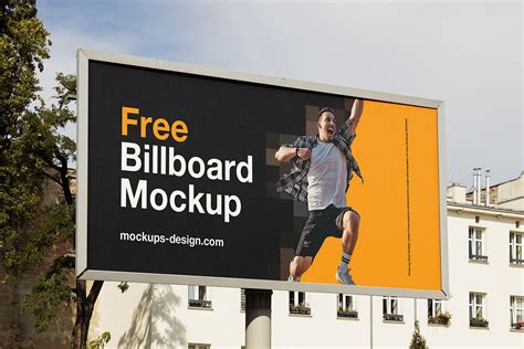 Free street billboard mockup - Mockups Design