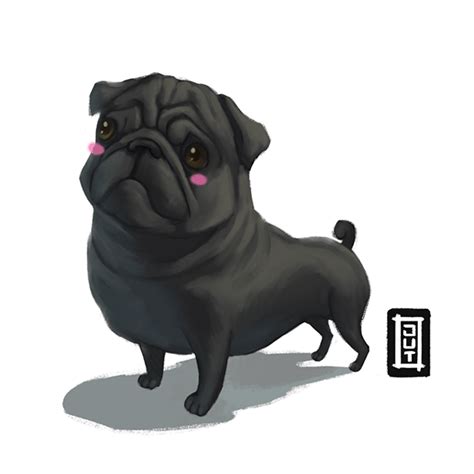 Puppies!!! on Behance | Pug lover, Puppies, Dog illustration