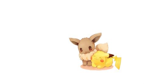 Pikachu And Eevee Cute - 700x1867 Wallpaper - teahub.io