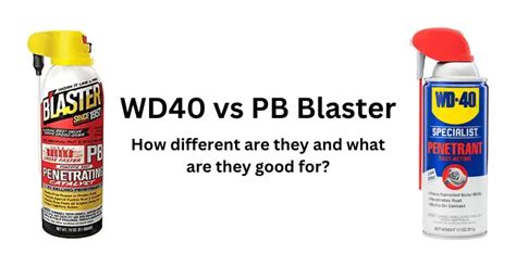 WD40 vs PB Blaster: Same Same but Different? [Comparison]