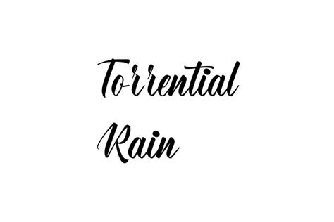 Torrential Rain Font - Free Download Fonts