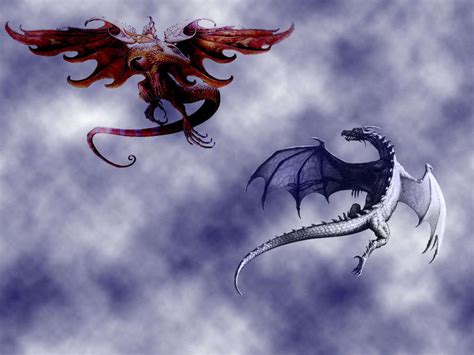 Fire and Ice Dragons - funkyrach01 Wallpaper (16755103) - Fanpop