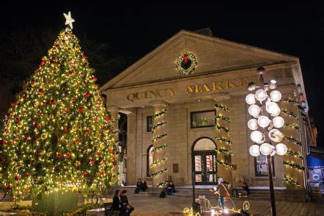 Faneuil Hall and Quincy Market Christmas Tree Boston MA 2022 Photograph ...