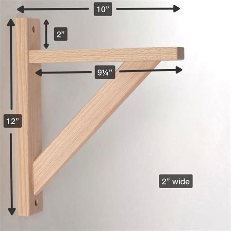 Straight 10 Wood Shelf Bracket #woodworkingprojects | Diy wood shelves ...