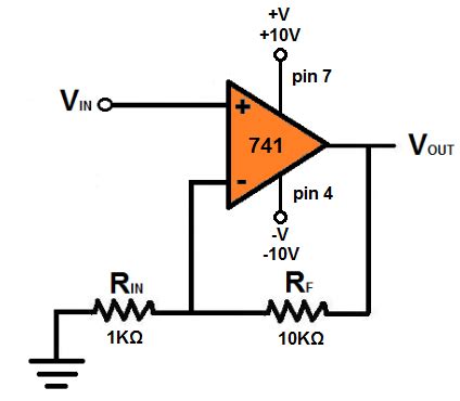 Noninverting Op Amp Circuit Has Simple Gain Formula - Riset