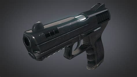 ArtStation - Stylized Hand Gun 3D Model | Resources