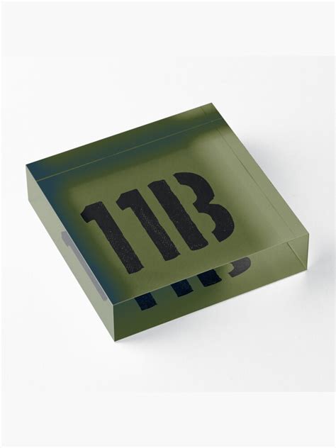 "11B Infantry Army MOS" Acrylic Block by ericthemagenta | Redbubble