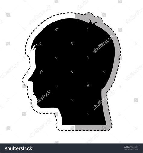 Male Profile Silhouette Icon Stock Vector (Royalty Free) 590114279 | Shutterstock