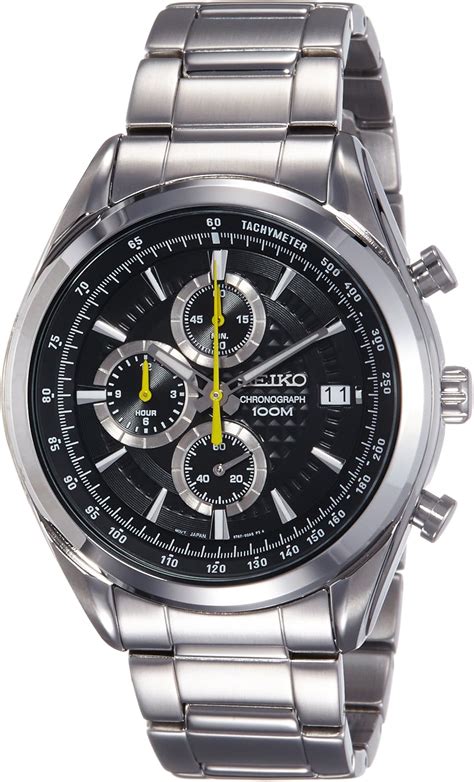 Seiko Men's Chronograph Quartz Watch with Stainless Steel Bracelet ...