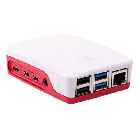 Raspberry Pi 4 Oficial Box Red | Techinn