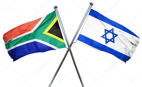 South africa flag with Israel flag, 3D rendering — Stock Photo ...