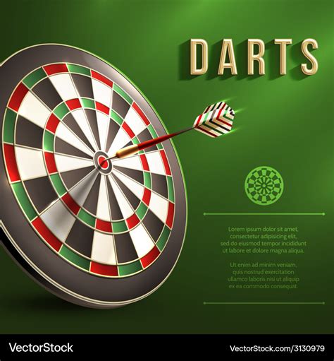 Darts board background Royalty Free Vector Image