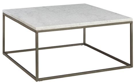 Alana Acacia Marble Top Square Coffee Table from Casana | Coleman Furniture