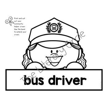 Bus Driver Crafty Crowns/Hats/Headbands by The Literacy Circle | TPT