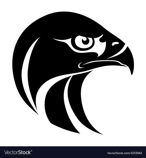 Hawk head symbol Royalty Free Vector Image - VectorStock