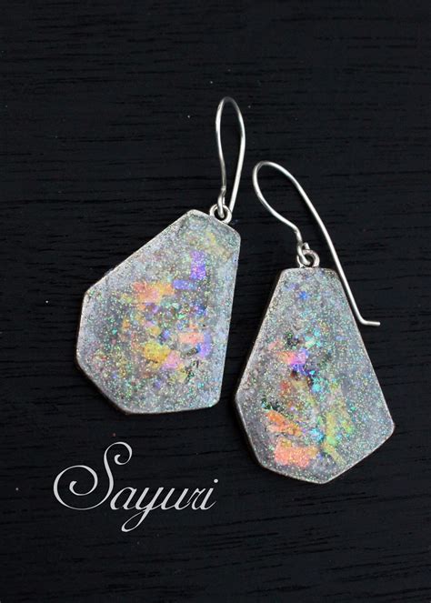 DIY Faux opal earrings | Jewels of sayuri