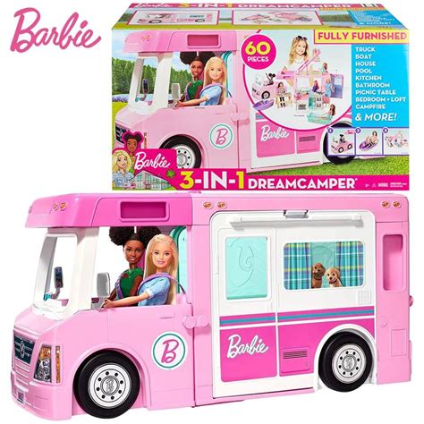 Barbie Dream Camper Pink Pop Out Caravan Playset - GYOBY® TOYS in 2022 | Barbie dream, Barbie ...