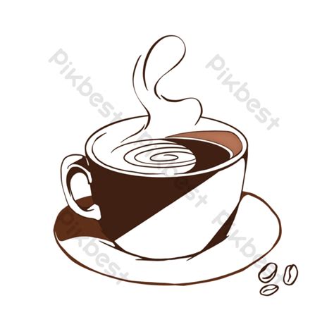 Coffee Beans Silhouette Coffee Cup Silhouette PNG Images | PSD Free Download - Pikbest