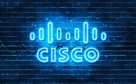 4K free download | Cisco blue logo, , blue brickwall, Cisco logo ...