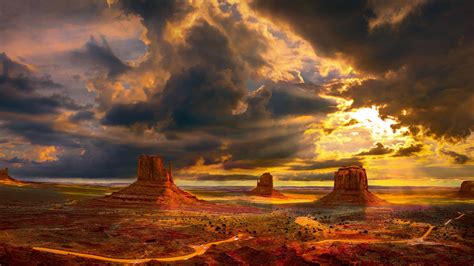 Monument Valley Sunset Ultra HD Wallpapers - Wallpaper Cave