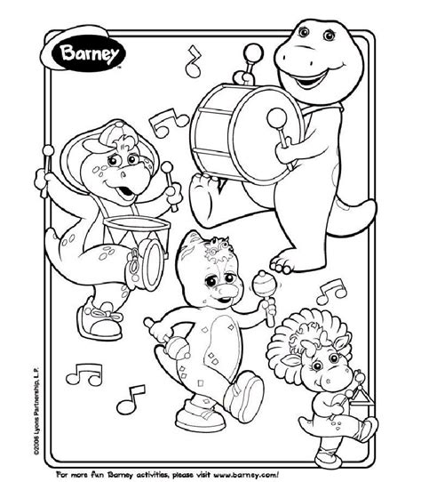 Free Printable Barney Coloring Pages | Birthday coloring pages ...