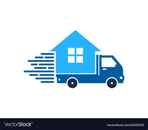 Home delivery logo icon design Royalty Free Vector Image