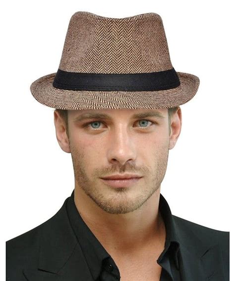 Unisex Classic Trilby Short Brim Manhattan Fedora Hat Panama Hat Brown/Tan C8189T2OILQ in 2020 ...