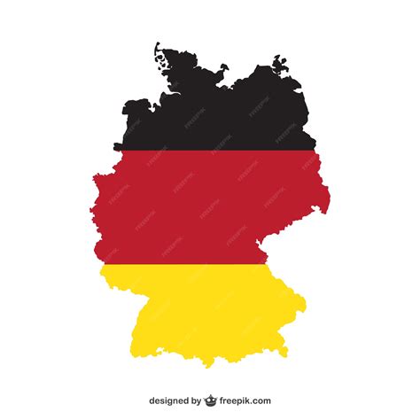 Premium Vector | Map of Germany and national colors