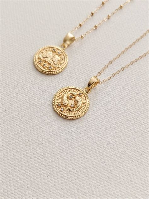 Zodiac Necklace Zodiac Jewelry Handmade Jewelry Gold-filled - Etsy