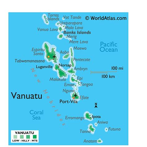 Mapas de Vanuatu - Atlas del Mundo