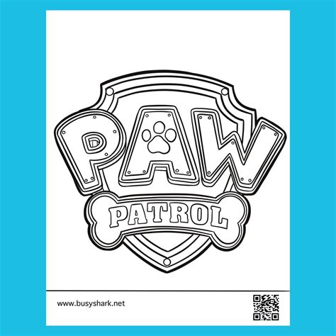 Printable Coloring Pages PAW Patrol Logo