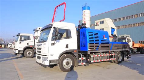 100 Cubic Meter Per Hour Mini Small Concrete Pump Truck - Buy Concrete Pump Truck For Sale,Truck ...