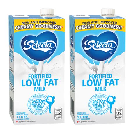 SELECTA Fortified Low Fat Milk 1L – Set of 2, Save P30 – Biggrocer