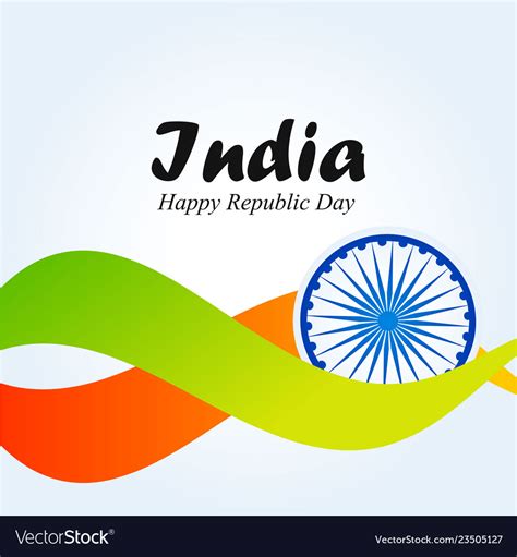 India republic day 26 january indian background Vector Image