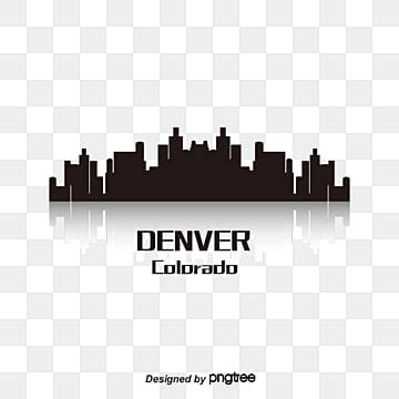 Denver Skyline Silhouette PNG And Vector Images Free Download - Pngtree