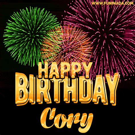 Wishing You A Happy Birthday, Cory! Best fireworks GIF animated ...