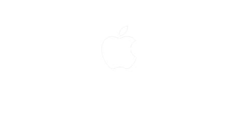 White Transparent Apple Logo - LogoDix