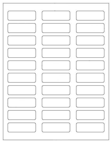 3,000 Blank Mailing Address Labels 2 1/4" x 3/4" (Full bleed) use Avery 6870, 8257 Template ...