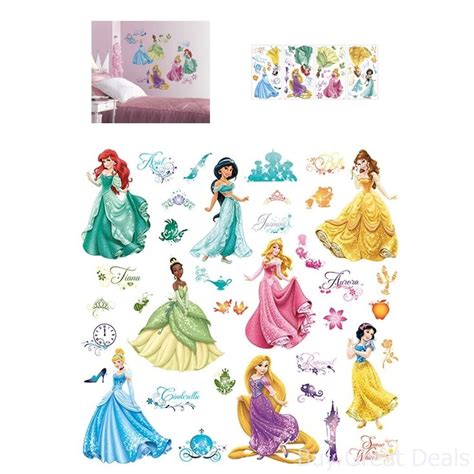 Disney Princess Wall Stickers Royal Debut Peel And Stick Decals Pink Girls New - Walmart.com