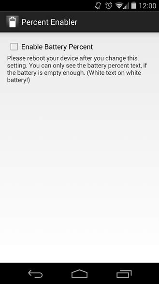 How do I turn on battery percentage in Android Lollipop? - Android Enthusiasts Stack Exchange