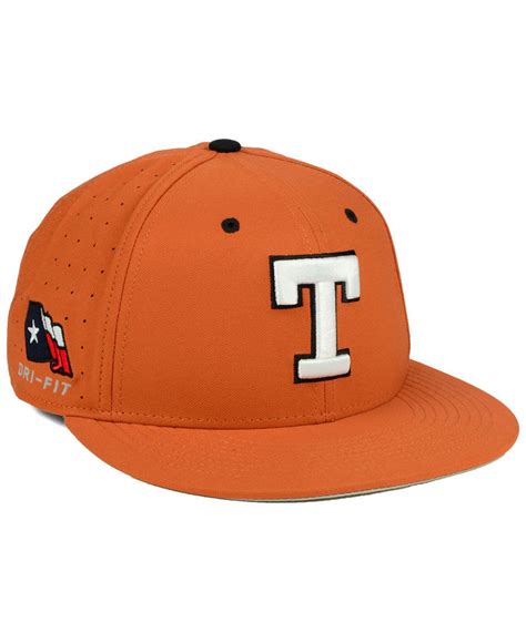 Nike Synthetic Texas Longhorns Aerobill True Fitted Baseball Cap in ...