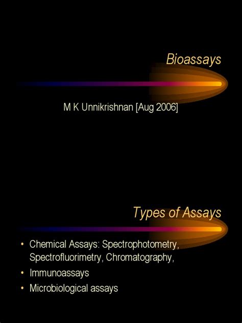 Bioassays | Bioassay | Pharmacology