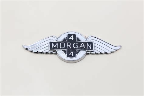 Morgan 4 logo on a car editorial stock image. Image of metal - 108032449