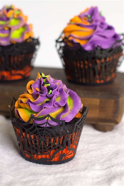 Halloween Swirled Cupcakes