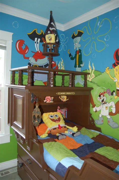 bob-esponja-1 Boys Bedrooms, Kids Bedroom, Bedroom Ideas, Kids Decor, Kid Room Decor, Modern ...